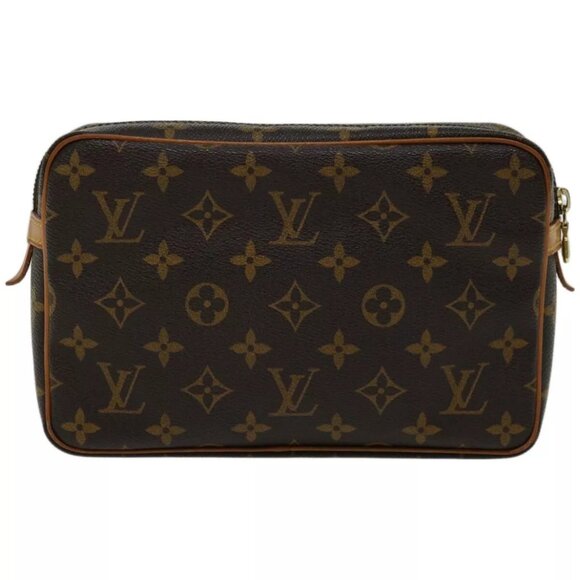 LOUIS VUITTON Monogram Compiegne 23 Clutch Bag M51847 LV Auth - Picture 10 of 16